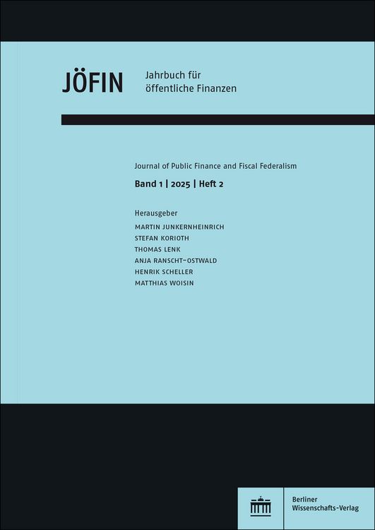 Produktbild: Jahrbuch f&uuml;r &ouml;ffentliche Finanzen 1 (2025) 2