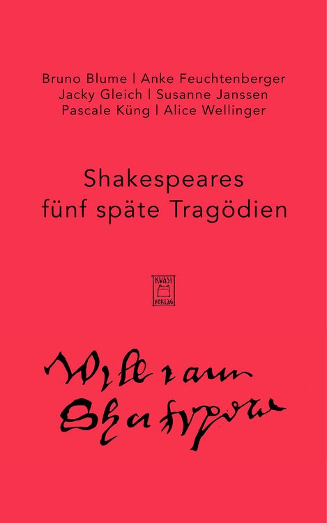 Produktbild: Shakespeares späte Tragödien