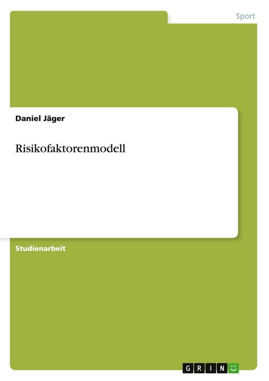 Produktbild: Risikofaktorenmodell