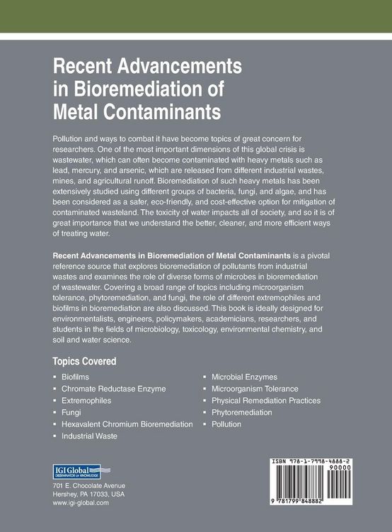 Produktbild: Recent Advancements in Bioremediation of Metal Contaminants