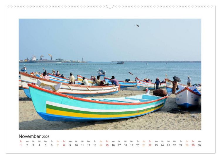 Produktbild: Kerala - Im S&uuml;den Indiens (Wandkalender 2026 DIN A2 quer), CALVENDO Monatskalender