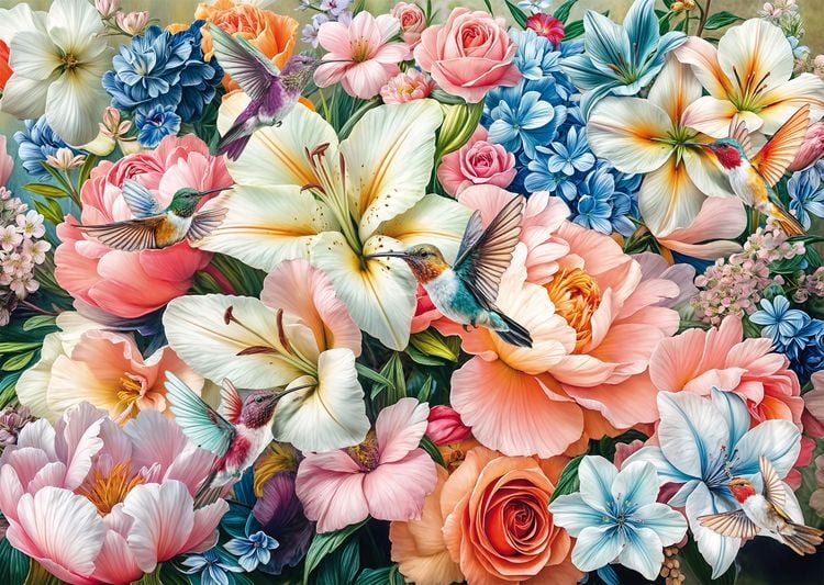Produktbild: Blumen in Pastell