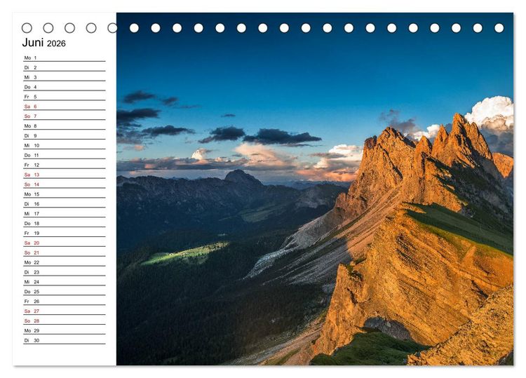 Produktbild: Atemberaubende Alpenwelt (Tischkalender 2026 DIN A5 quer), CALVENDO Monatskalender
