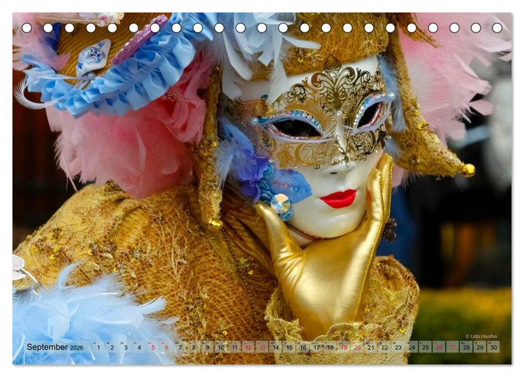 Produktbild: Magie der Masken (Tischkalender 2026 DIN A5 quer), CALVENDO Monatskalender