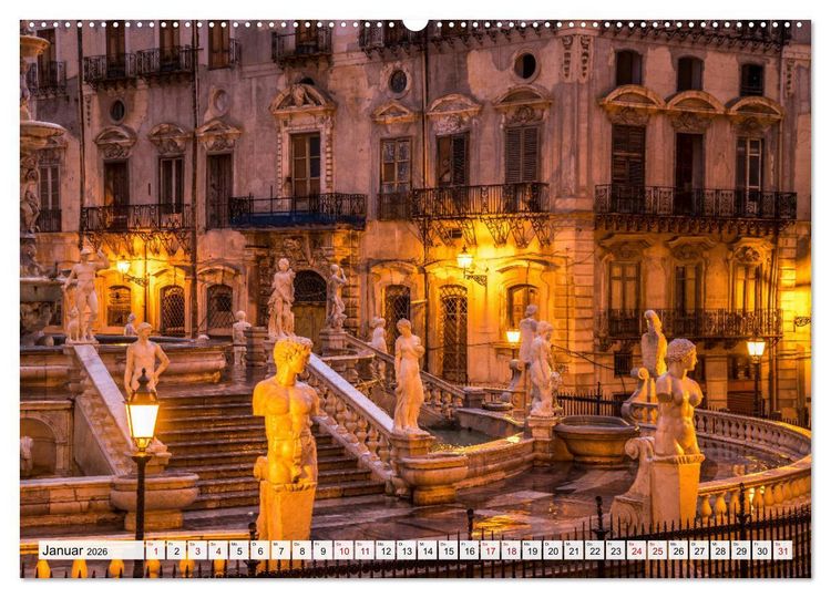 Produktbild: Sizilien - Palermo (Wandkalender 2026 DIN A2 quer), CALVENDO Monatskalender
