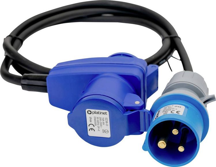 Produktbild: Platinet 46282 EV_GP51225 CEE Adapterkabel 16A 230V 1St.