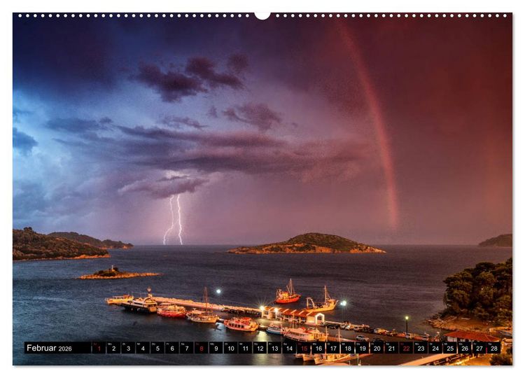 Produktbild: Blitz & Donner (hochwertiger Premium Wandkalender 2026 DIN A2 quer), Kunstdruck in Hochglanz