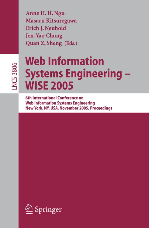 Produktbild: Web Information Systems Engineering - WISE 2005