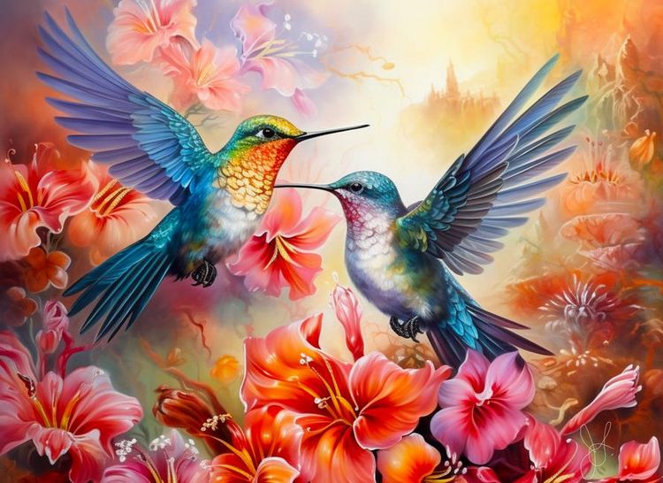 Produktbild: Hummingbird Love 500 PC Puzzle