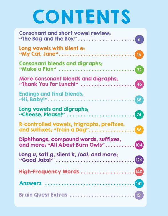 Produktbild: Brain Quest Phonics Workbook: Grade 1