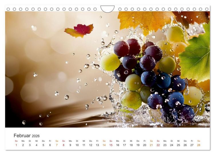Produktbild: Gartenkalender - Symphonie aus Obst und Fantasie (Wandkalender 2026 DIN A4 quer), CALVENDO Monatskalender