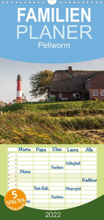 Produktbild: Familienplaner Pellworm 2022 (Wandkalender 2022 , 21 cm x 45 cm, hoch)