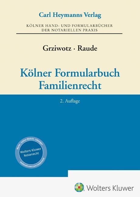 Produktbild: K&ouml;lner Formularbuch Familienrecht