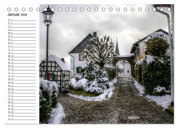 Produktbild: Die sch&ouml;nsten Orte der Eifel (Tischkalender 2026 DIN A5 quer), CALVENDO Monatskalender