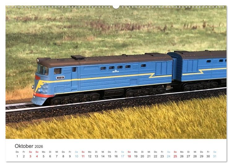 Produktbild: Modellbahnen aus aller Welt - H0, N, Z (Wandkalender 2026 DIN A2 quer), CALVENDO Monatskalender