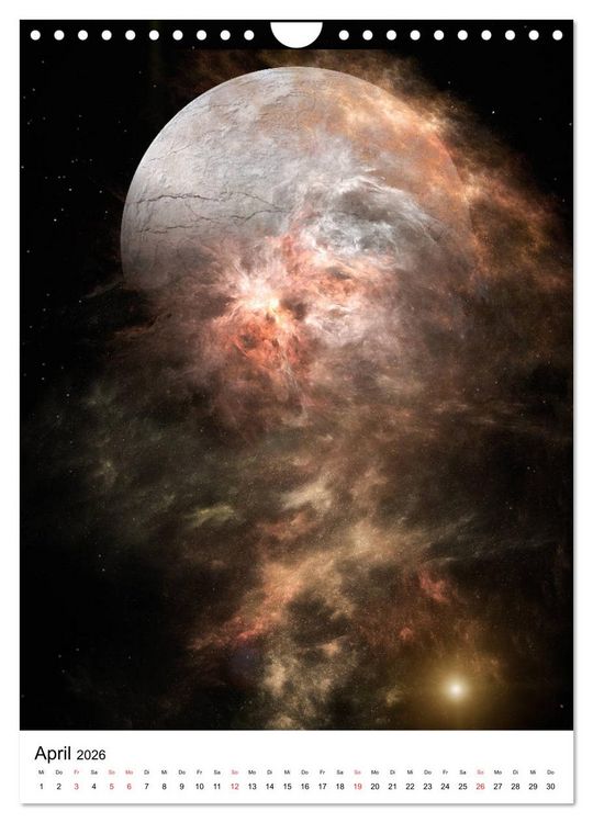 Produktbild: Unser Universum eine interstellare Reise (Wandkalender 2026 DIN A4 hoch), CALVENDO Monatskalender