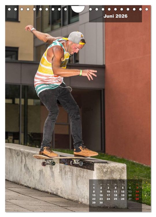 Produktbild: Mit dem Skateboard unterwegs (Wandkalender 2026 DIN A4 hoch), CALVENDO Monatskalender
