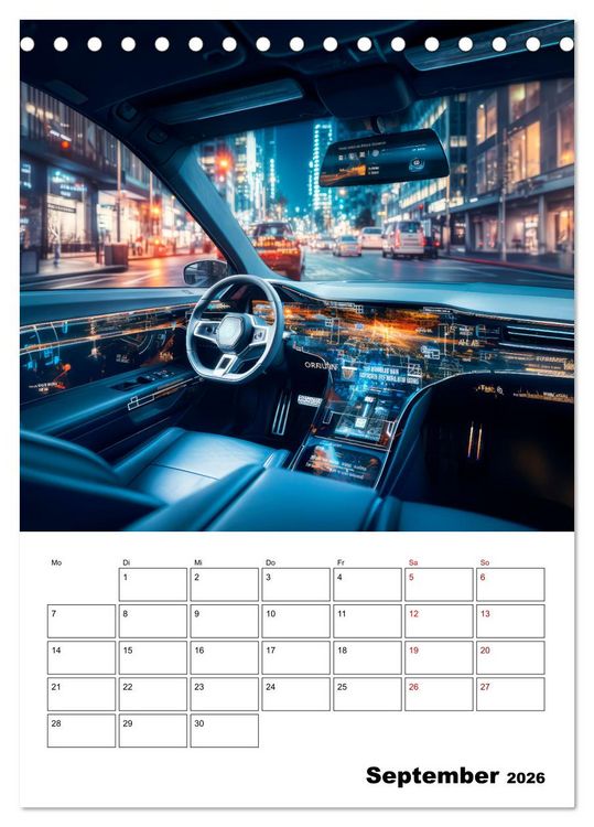 Produktbild: K&Uuml;NSTLICHE INTELLIGENZ Cooler Terminplaner (Tischkalender 2026 DIN A5 hoch), CALVENDO Monatskalender