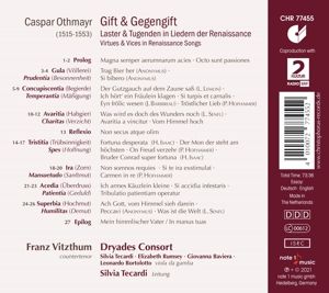 Produktbild: Caspar Othmayr: Gift & Gegengift - Virtues and Vic