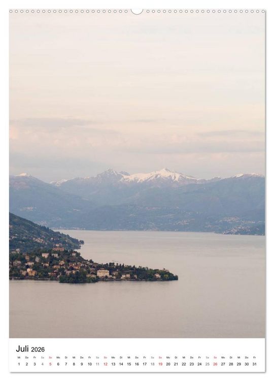 Produktbild: Lago Maggiore - Das Westufer (hochwertiger Premium Wandkalender 2026 DIN A2 hoch), Kunstdruck in Hochglanz
