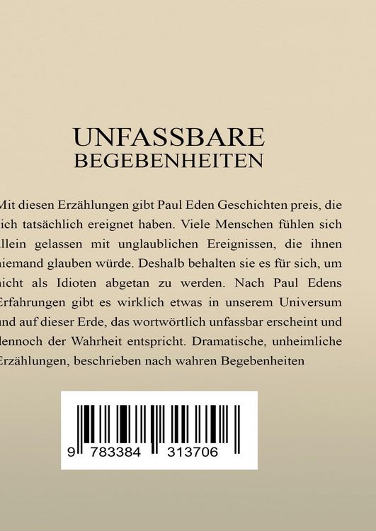 Produktbild: Unfassbare Begebenheiten