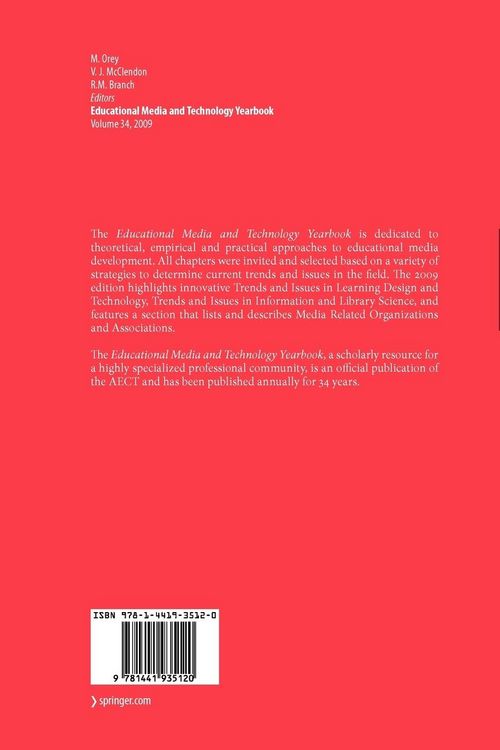 Produktbild: Educational Media and Technology Yearbook