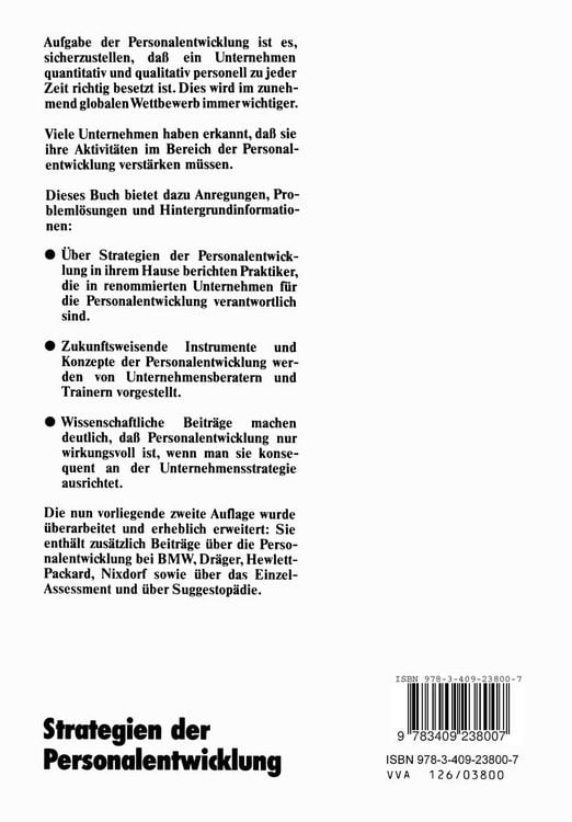 Produktbild: Strategien der Personalentwicklung
