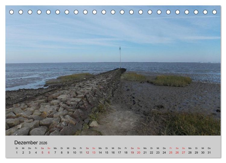Produktbild: Blicke hinaus aufs Meer (Tischkalender 2026 DIN A5 quer), CALVENDO Monatskalender