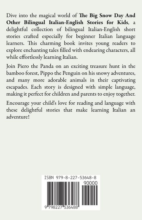 Produktbild: The Big Snow Day And Other Bilingual Italian-English Stories for Kids
