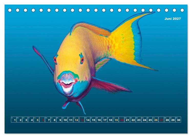 Produktbild: Unterwasser-Galerie (Tischkalender 2027 DIN A5 quer), CALVENDO Monatskalender