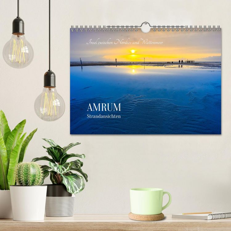 Produktbild: Einzigartige Strandansichten auf Amrum (Wandkalender 2026 DIN A4 quer), CALVENDO Monatskalender
