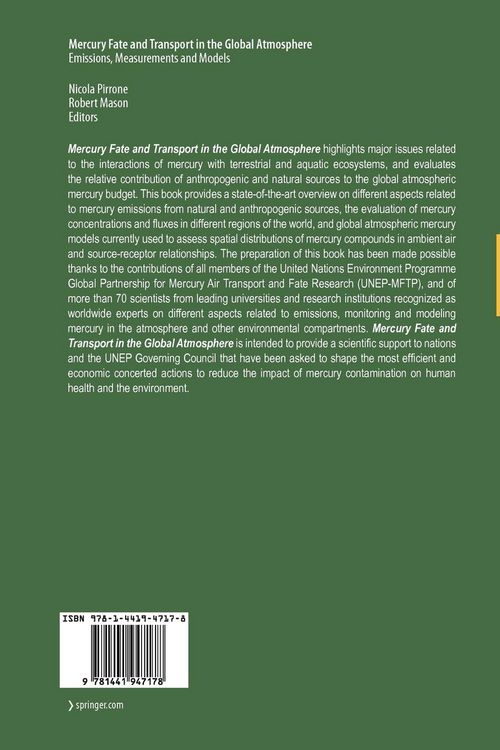 Produktbild: Mercury Fate and Transport in the Global Atmosphere