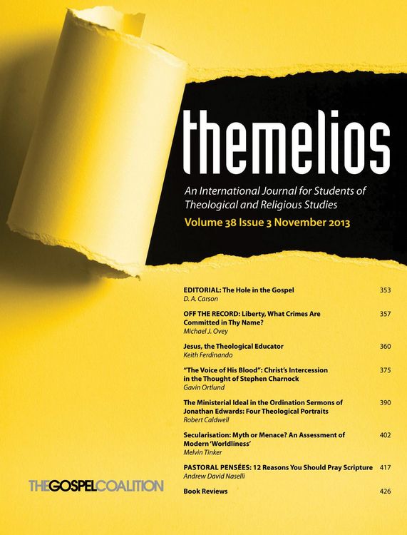 Produktbild: Themelios, Volume 38, Issue 3