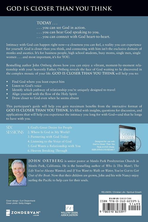 Produktbild: The God Is Closer Than You Think Bible Study Participant's Guide (Participant's Guide)