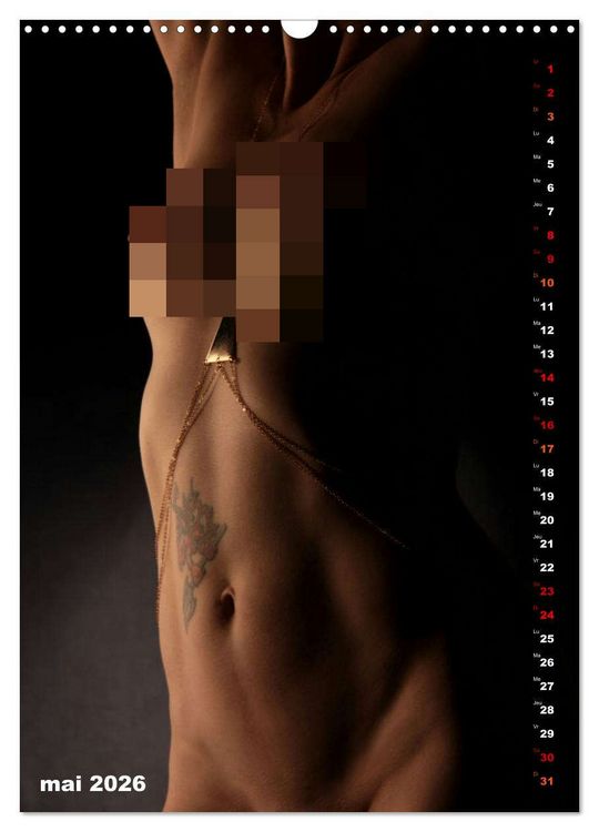 Produktbild: L'or nu (Calendrier mural 2026 DIN A3 horizontal), CALVENDO calendrier mensuel