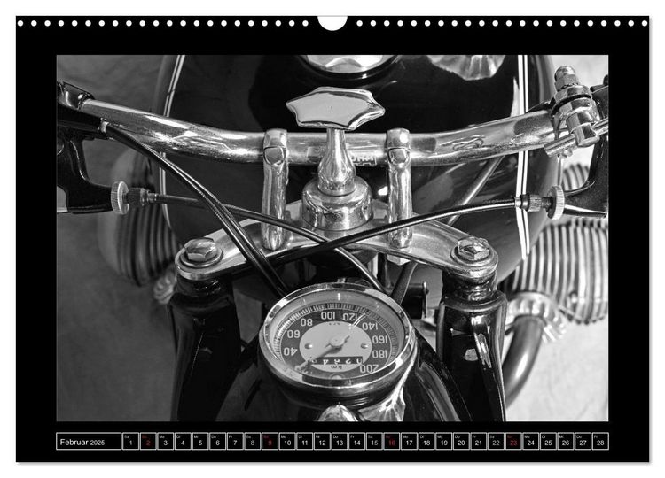 Produktbild: BMW R69S in schwarzweiss (Wandkalender 2025 DIN A3 quer), CALVENDO Monatskalender