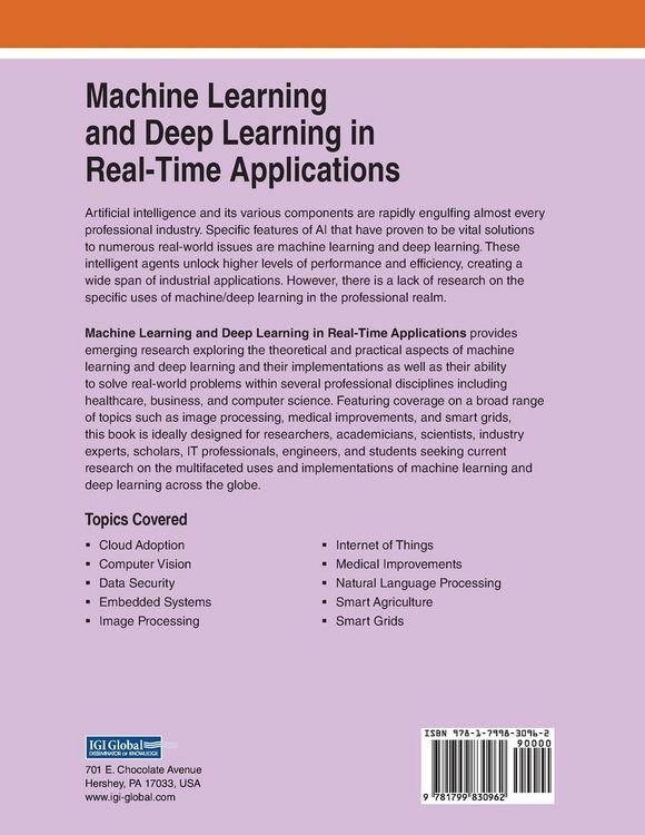 Produktbild: Machine Learning and Deep Learning in Real-Time Applications