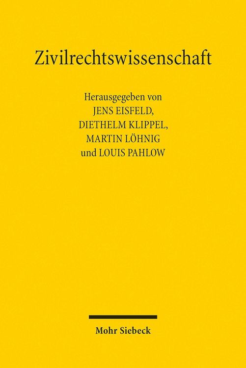 Produktbild: Zivilrechtswissenschaft