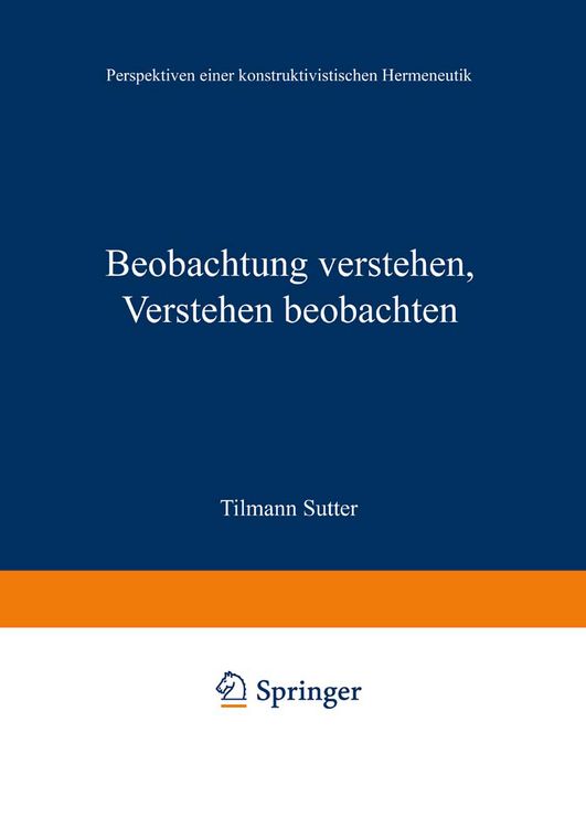 Produktbild: Beobachtung verstehen, Verstehen beobachten
