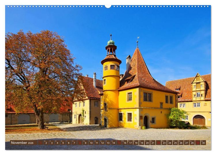 Produktbild: Rothenburg o. d. Tauber - Perle des Taubertales (hochwertiger Premium Wandkalender 2026 DIN A2 quer), Kunstdruck in Hochglanz