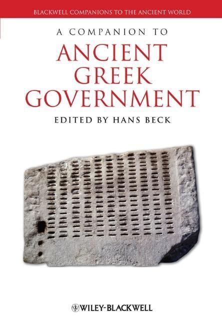 Produktbild: A Companion to Ancient Greek Government