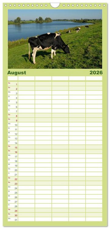 Produktbild: Familienplaner 2026 - Der Niederrhein im Wandel der Jahreszeiten mit 5 Spalten (Wandkalender, 21 x 45 cm) CALVENDO