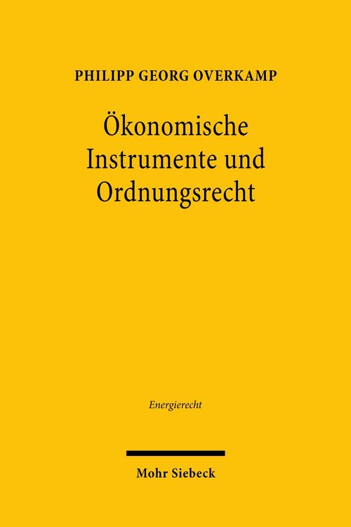 Produktbild: &Ouml;konomische Instrumente und Ordnungsrecht