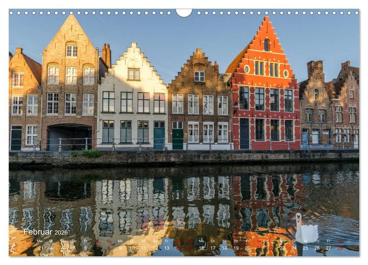 Produktbild: Flandern - Stadt und Strand (Wandkalender 2026 DIN A3 quer), CALVENDO Monatskalender