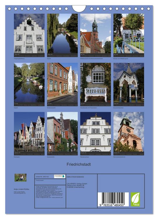 Produktbild: Friedrichstadt (Wandkalender 2026 DIN A4 hoch), CALVENDO Monatskalender