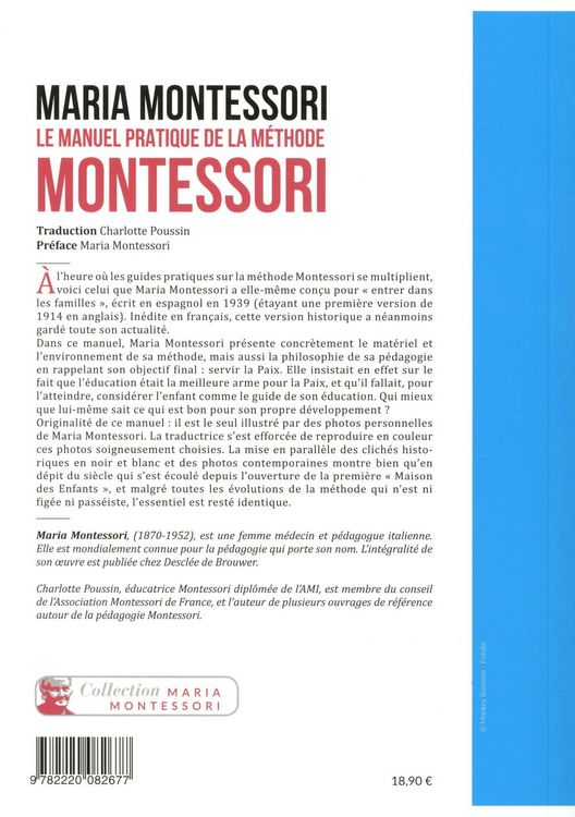 Produktbild: Le manuel pratique de la m&eacute;thode Montessori