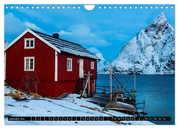 Produktbild: Lofoten. Nature Water Light (Wall Calendar 2026 DIN A4 landscape), CALVENDO 12 Month Wall Calendar