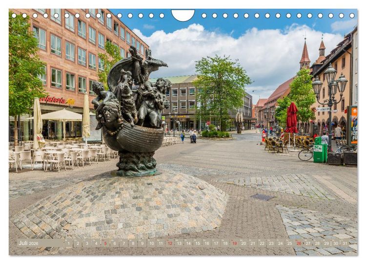 Produktbild: N&uuml;rnberg - Historische Altstadt (Wandkalender 2026 DIN A4 quer), CALVENDO Monatskalender