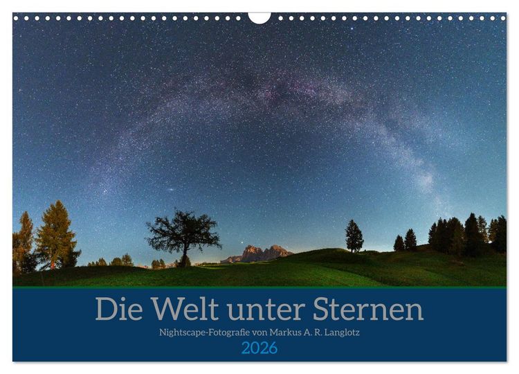 Produktbild: Welt unter Sternen (Wandkalender 2026 DIN A3 quer), CALVENDO Monatskalender
