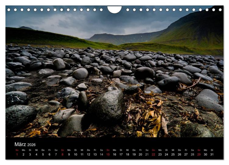 Produktbild: Island - Wundervolle Landschaften (Wandkalender 2026 DIN A4 quer), CALVENDO Monatskalender